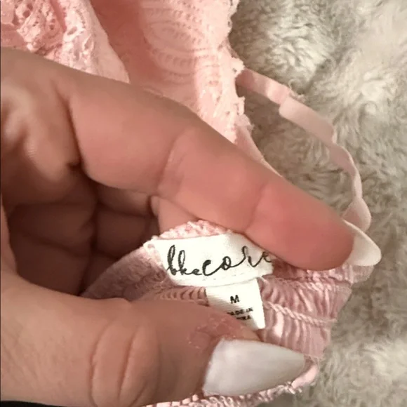 Pink Lace Bralette- BKE core size M - Picture 2 of 5